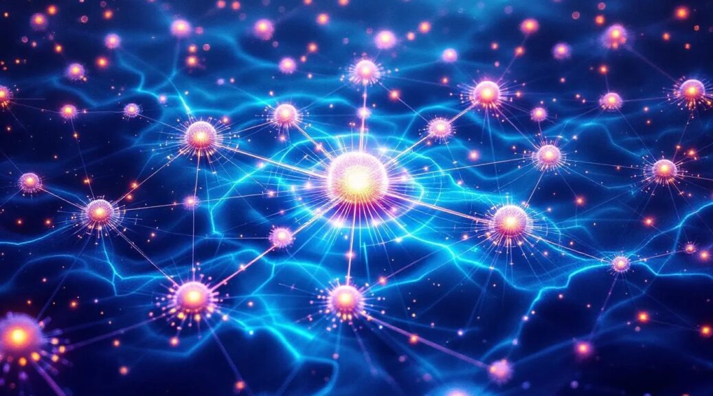 A central hub replaced by a web of equal connections, illustrating the shift from platform-centric ERP to network-based execution.